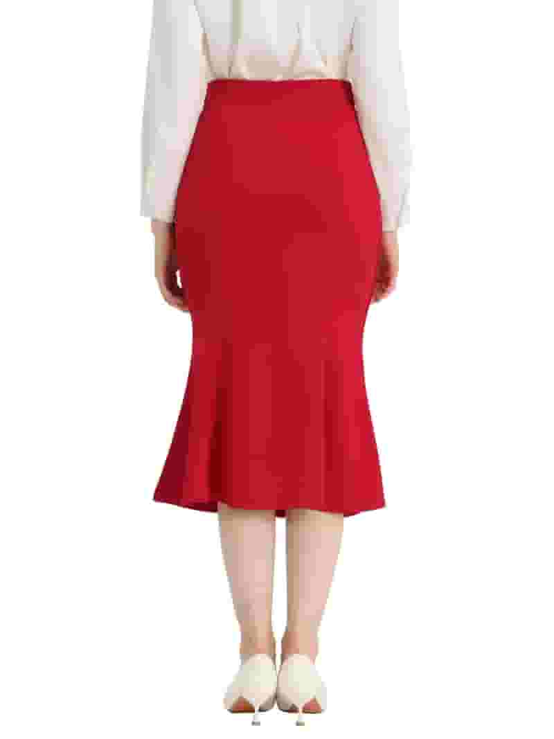 Unique Bargains Women's High Waist Fishtail Pencil Midi Unique Bargains Women's High Waist Fishtail Pencil Midi