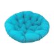 thumbnail image 2 of Cojín para silla hamaca de 23,62 x 23,62 pulgadas, para jardín, oficina, columpio, cojín tipo huevo azul, 2 of 9