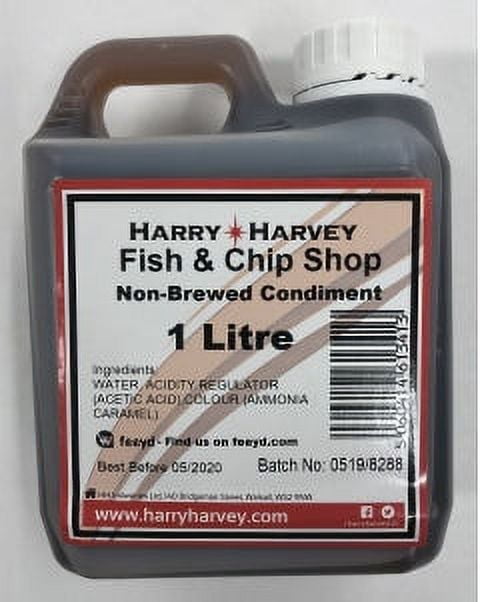 Non Brewed Condiment 1 Liter, British Chip Shop Style Vinegar by Harry Harvey