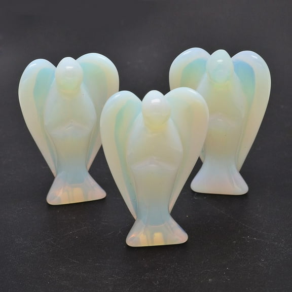 Angel Opalite Home Display Decorations 38~40x27~28x13~14mm