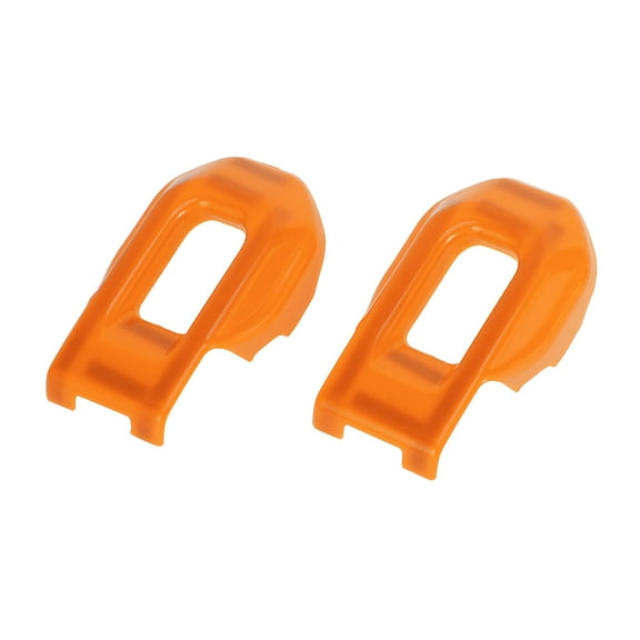 Unique Bargains 2 Pcs Hood Latch Lock Catch Brackets Cover for Jeep Wrangler JL JLU Sport Sahara Rubicon 2018-2022 for Jeep Gladiator JT 2020-2022 Exterior Hood Lock Brackets ABS Orange