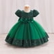 thumbnail image 4 of Vestido de niña, vestido de princesa, vestido infantil, manga corta, lentejuelas, falda abullonada, vestido infantil, 4 of 6