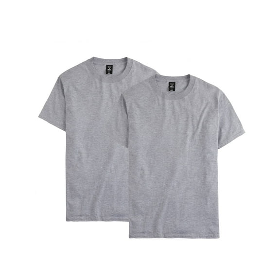 Hanes Men's and Big Men's Beefy Tee with Short Sleeves, 2-Pack, Sizes S-6XL