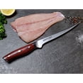 thumbnail image 2 of Ergo Chef Crimson Series 7.5" Fillet Knife German Stainless Steel with Flexible Blade and G10 Handle, 2 of 8