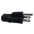 thumbnail image 6 of Rushawy 2xPower Plug Adapter 5-15P Male to IEC 320 C13 Female Black American Standard, 6 of 9