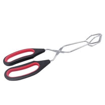 Scissor-Style Kitchen Tongs - for Cooking Baking Bread Food Heat Resistant Scissor for BBQ Grilling Tool for Flipping hot Food with Silicone Handle,9.25Inch