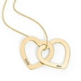 thumbnail image 3 of Engravable Interlocking Double Heart Pendant, 3 of 6