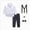 Q91-Black, variant on Kids Clothes Embroidery Long Sleeve Tops Pant Sets