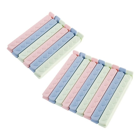 

15Pcs Sealer Clamp Plastic Tool Portable Kitchen Storage Food Snack Seal Sealing Bag Clips