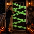 thumbnail image 6 of Caution Tape Halloween Glow in The Dark Tape 3.5 Inch Do Not Enter Tape Scary Haunted House Decoration for Spooky Halloween Party Indoor and Outdoor Use, 1 Pack, 6 of 7