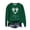 Green, variant on Visit the JURANMO Store Hoodless Sweatshirts Women Snowflake Graphic Long Sleeve Crew Neck Pullover Sweatshirt Regular Fit Casual Tops Christmas Clothes Green S