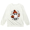 thumbnail image 4 of LUOGENLI Hoodies for Girls 10-12 Children Fashion Cute Printed Crew Neck Hoodless Long Sleeve Sweatshirt Tween Girls Sweatshirts Girls Hoodies White 3-4 Years, 4 of 4