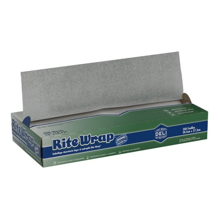 Dixie Rite-Wrap Dry Wax Deli Paper, RW126, 6,000 Sheets per Case