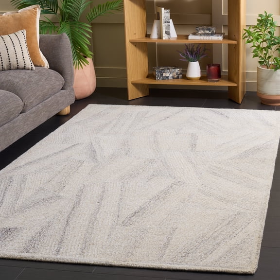 SAFAVIEH Abstract Alice Abstract Area Rug, Beige/Gray, 5' x 8'
