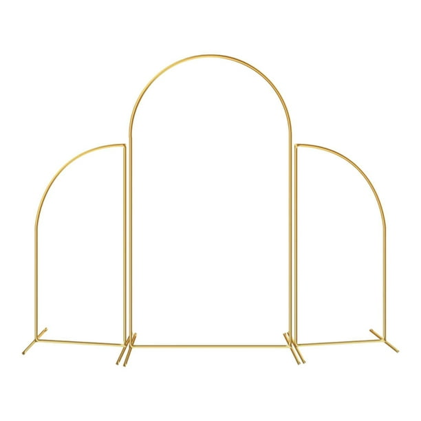 3 uds soporte de fondo de arco de Metal soporte de arco de globo fácil de instalar marco de fondo arqueado para decoración de fiesta de cumpleaños de Estilo A