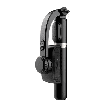 Q08 Portable Gimbal Tripod Stabilizer with Remote (Black) – 3-in-1 Selfie Stick & Stabilizer, Anti-Shake, Wireless Remote,Bluetooth 4.0, Adjustable Tripod, for iOS and Android