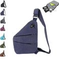 thumbnail image 1 of Bolsa de viaje antirrobo Ocalil para mujeres y hombres, color azul, 1 of 7