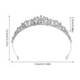 thumbnail image 2 of AURARMLET Tiara De Rhinestones Plateada Para Bodas Accesorios De Femeninos Para Eventos Y Cumpleaños, 2 of 8