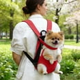 thumbnail image 5 of MKHSQHDG Today's Deals Lightweight Backpack Suitable for Small and Cats Easy to Adjust Shoulder Strap Basic Leg Exposure Design Durable Suitable for Daily Use, 5 of 5