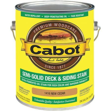 Cabot Semi-Solid Deck & Siding Stain (Best Treatment For Cedar Deck)
