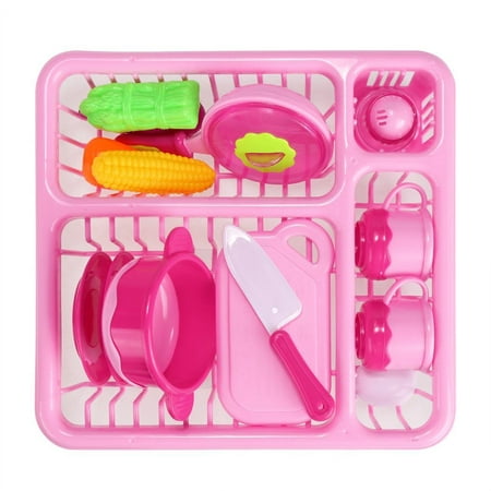 Girl's Gift 13pcs Children Kids Plastic Educational Toys Kitchen Toys Above 3 Years Old