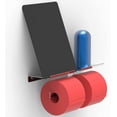 thumbnail image 5 of AmeriLuck Matte Black Double Toilet Paper Holder with Phone Shelf, for 2 Mega Rolls & Wet Wipes, Rust-Proof Stainless Steel Construction, 5 of 6