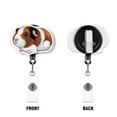thumbnail image 2 of WIRESTER Acrylic Reel ID Holder Belt Clip Badge Retractable with Alligator Clip for Office Worker, Medical Staffs, Nurse, Doctor, Teacher, Student - American Guinea Pig, 2 of 5