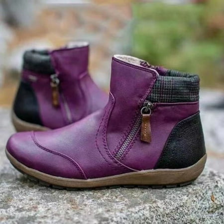 

AXXD Snow Boots Snow Boots For Women Ankle-High White Shoes For Women Duck Boots Christmas For Winter Casual Mom Women Shoes For Clearence