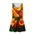 thumbnail image 3 of Tropical Floral Sundress for Women Summer Vacation Sleeveless A Line Casual Tank Beach Dress, 3 of 4
