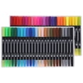 thumbnail image 3 of Mistaha 48-Color Dual Tip Watercolor Pens for Kids, Wholesale Water-Based Markers with Soft Brush Tips and Fine Point Tips, Round Barrel Design, Large Ink Capacity, Smooth Drawing Experience, 3 of 7