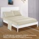 thumbnail image 5 of Juego de cama de satén sintético liso de 20 x 40 pulgadas x 2 fundas de almohada/colchón de cama de 78 x 80 pulgadas/108 x 102 pulgadas. Hoja, 5 of 8