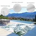 thumbnail image 3 of Navy Blue Leaves Outdoor Rug for Patio/Deck/Porch, Non-Slip Large Area Rug 3 x 5 Ft, Summer Botanical Farmhouse Watercolor Leaf Indoor Outdoor Rugs Washable Area Rugs, Camping Rug Carpet Runner, 3 of 8