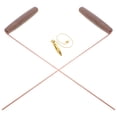 thumbnail image 2 of 1 juego de varillas de zahorí de cobre para uso espiritual y búsqueda de tesoros. Herramientas de adivinación portátiles para la búsqueda de agua y energía. Detector de metales portátil con cadena., 2 of 7
