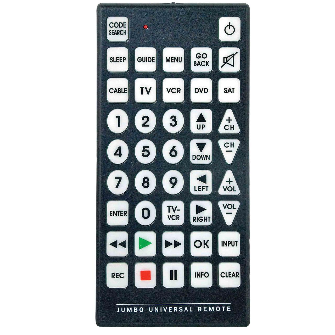 QFX Jumbo 8Device Universal Remote for with Code Pairing
