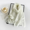 thumbnail image 2 of MEICHEN Cotton Blend Soft Scarf with Fringed Edges Linen Scarf Shawl，travel Scarf Summer Essentials Fall Fashion Accessories, 2 of 5