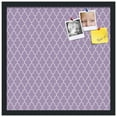 thumbnail image 2 of PinPix 20x20 Custom Cork Bulletin Board Quatrefoil Lt Pur Poster Board Has a Fabric Style Canvas Finish, Framed in Quatrefoil Lt Pur, by ArtToFrames (PinPix-489), 2 of 6