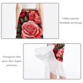 thumbnail image 2 of Rose Stylish Summer Chiffon Beach Dress with Polyester Straps - Women's Summer Dresses, 2 of 6