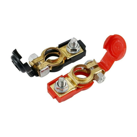 2x Car Battery Terminal Connector Top Post Positive Negative Duty Universal