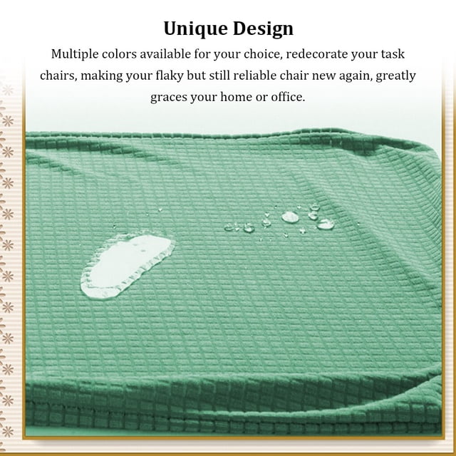 Chair Cushion Cover Seat Covers Backrest Protector Soild Home Kitchen Chairs Use Color Adjustable Dirt-Resistant for Banquet Home Kitchen Brown