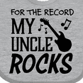 thumbnail image 4 of Inktastic For the Record, My Uncle Rocks Boys or Girls Baby Bib, 4 of 4
