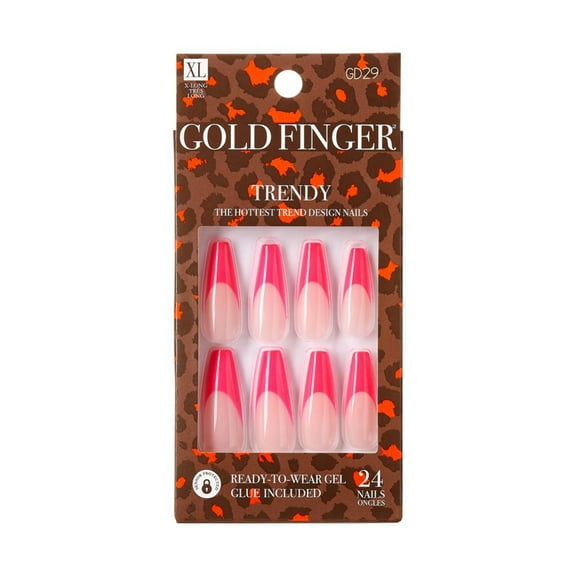 Gold Finger Trendy Nails - Cuteness Overload