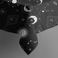 thumbnail image 5 of Black Gothic Sun Moon Star Pattern Square Tablecloth,Waterproof Square Table Cover,Wipeable Spillproof Washable Table Cover for Home Kitchen Party Decor 60"x60"(152x152cm), 5 of 6