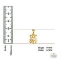 thumbnail image 6 of Solid 14k Yellow Fine Gold Jesus Cross Mariner Charm Anchor Crucifix Pendant 6 Sizes (TGDJ-1227), 6 of 7
