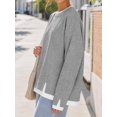 thumbnail image 4 of Womens Oversized Crewneck Sweatshirt - Teacher Outfits Fall Long Sleeve Top, 4 of 7