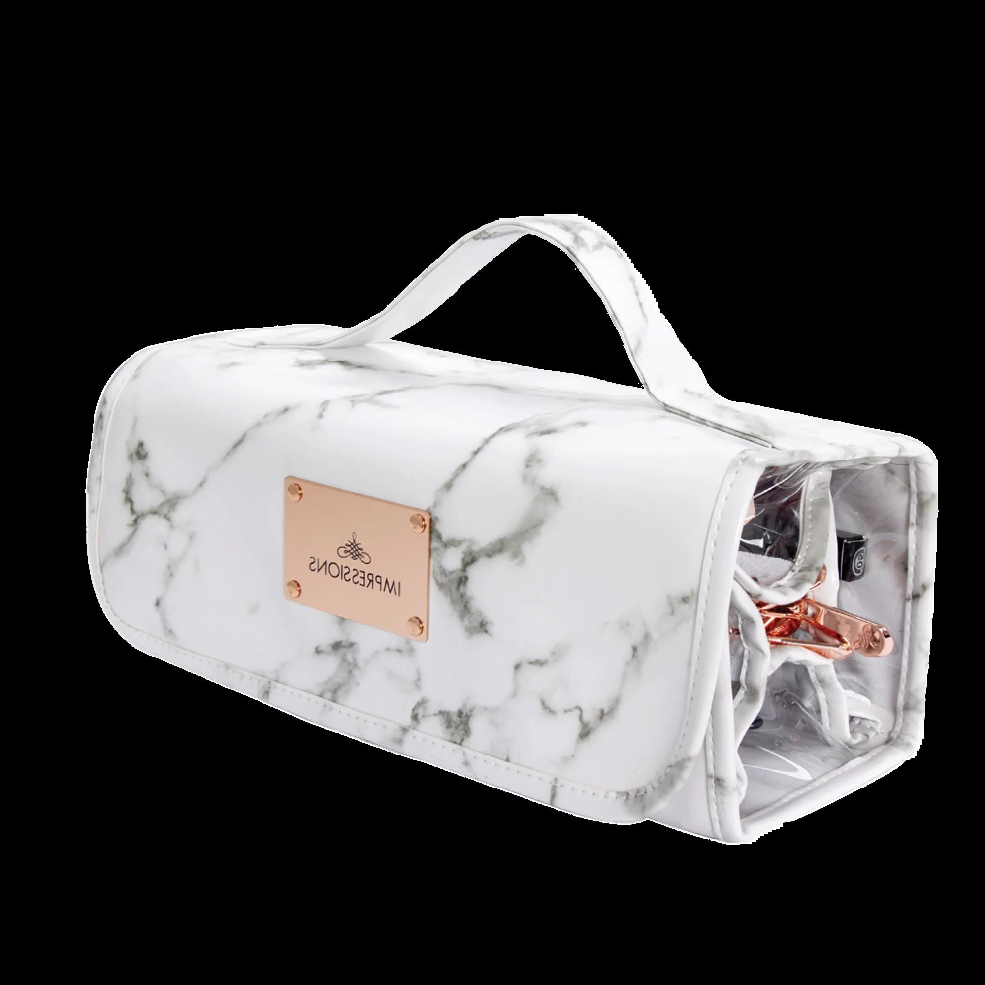 Impressions Vanity Capri Hanging Cosmetic Bag, Travel Makeup Organizer  (White) 