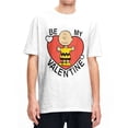 thumbnail image 2 of Camiseta de algodón con cuello redondo para hombre y mujer, diseño de Charlie Brown, Snoopy y corazón de San Valentín, de Peanuts, manga corta, idea de regalo, 2 of 5