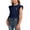 Navy, variant on Girl's Ruffle Sleeve Crop Tops Mushroom Print Ruched Drawstring Summer Cotton T Shirts Crewneck Loose Fit Basic Blouse 2-10 Years