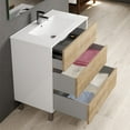 thumbnail image 3 of Eviva Majesty 32" Bathroom Vanity with White Integrated Sink in Oak Finish, 3 of 3