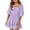 Purple, variant on CCRFTGI Summer Dresses for Kids Girls Size 10-12 Casual Dress Tie Backless Square Neck Ruffle Birthday A-Line Mini Dress Navy 11-12 Years
