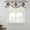 brown, variant on Teal Gray Boho Tie Up Valance Curtains for Windows, Kitchen Curtains Window Treatments, Southwestern Ethnic Abstract Geometric Short Window Shades Valances for Bedroom Bathroom Cafe 54"x18"